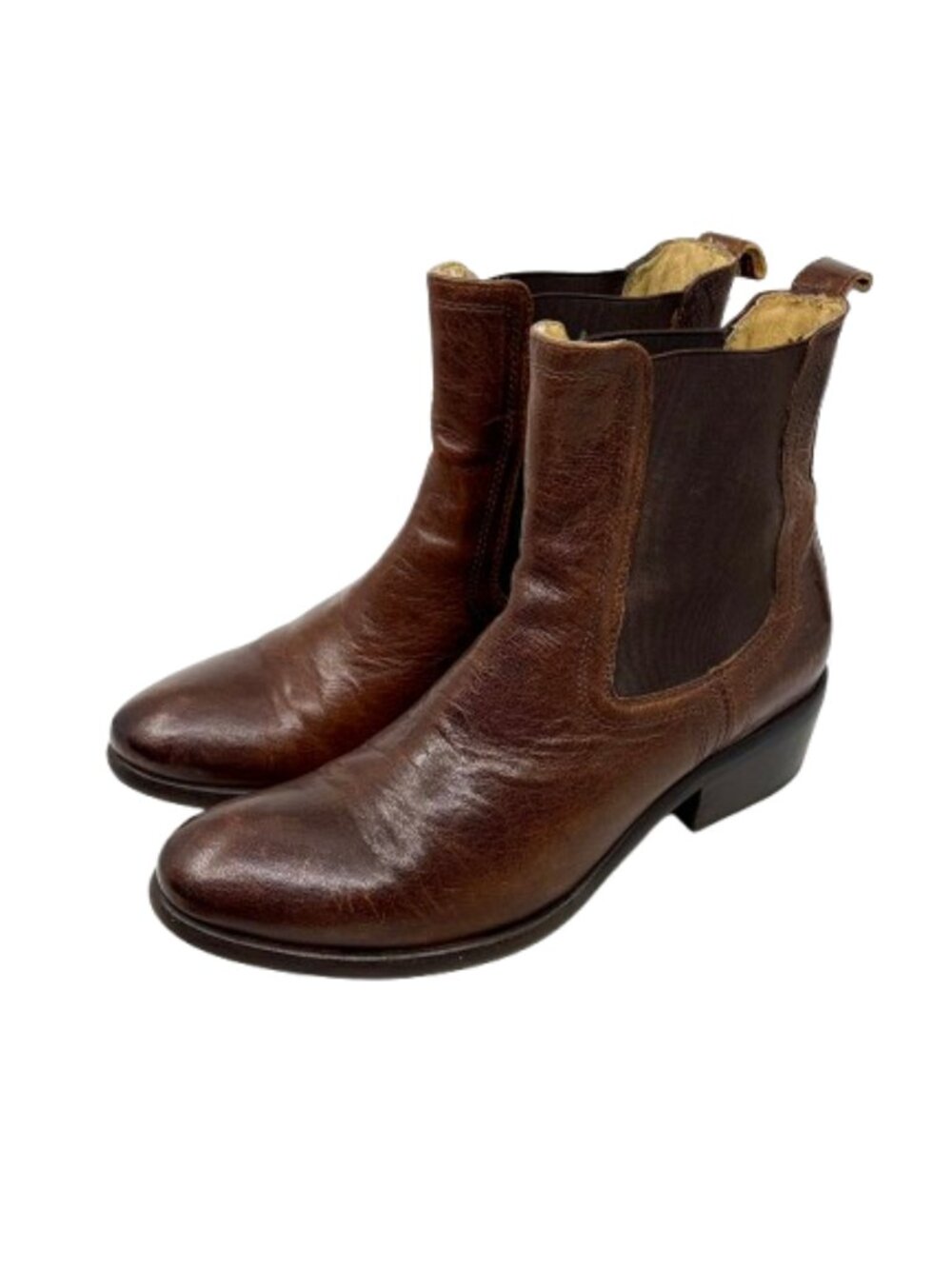 FRYE~Carson Chelsea Boots -DARK BROWN LEATHER Women's Size 8